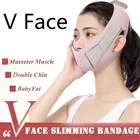 Многоразовая V-образная повязка на лицо для похудения, релаксация, подтяжка, форма ремня, уменьшение подбородка, повязка для массажа