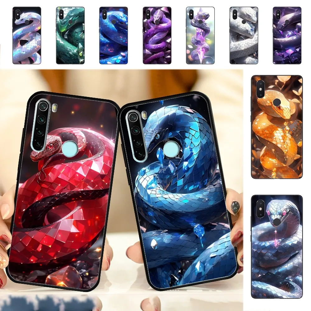 Драгоценный камень Serpents Phone случай для Redmi Примечание 4X5 A 6 7 8 T 9 9S 10 11 11S 11Epro Poco M3 pro