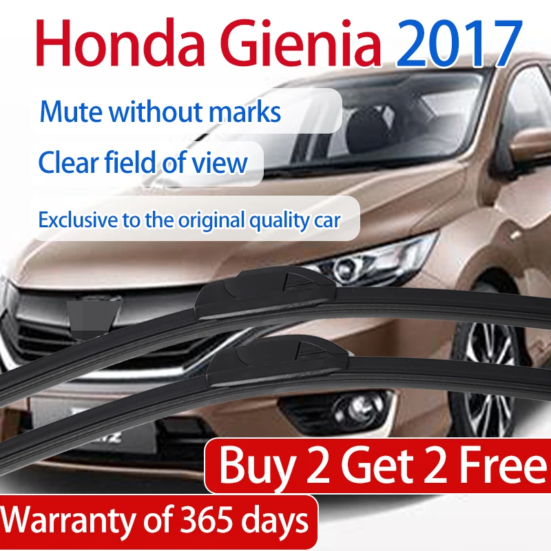 

ShangKeWen Boneless Silicone Windshield Rubber Wipers Blade For Honda Gienia Universal Noise Reduction Wipers Honda Accessories