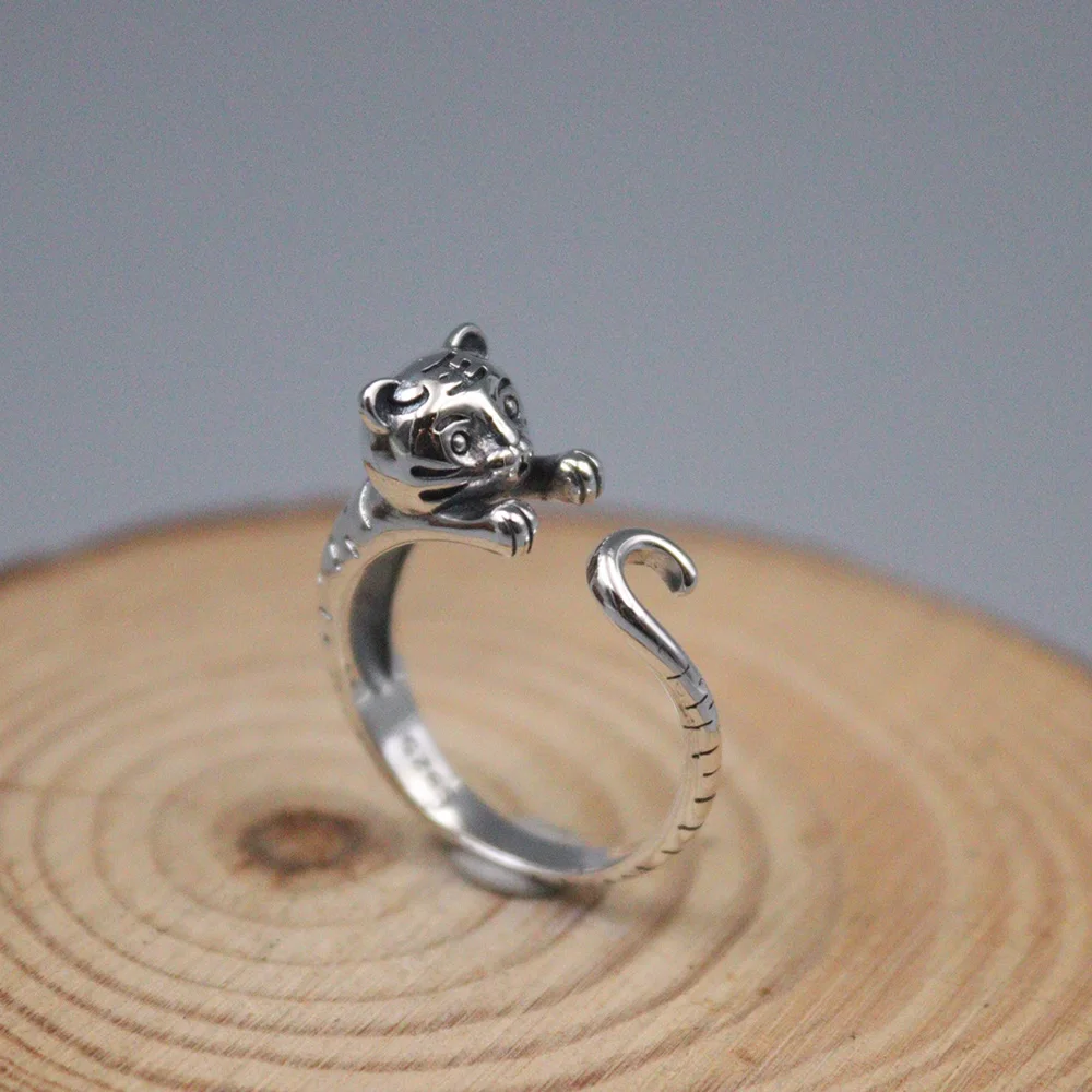 

Оригинальное серебряное кольцо 925 пробы, Женское кольцо на удачу с ажурным узором, US 6-9, подарок