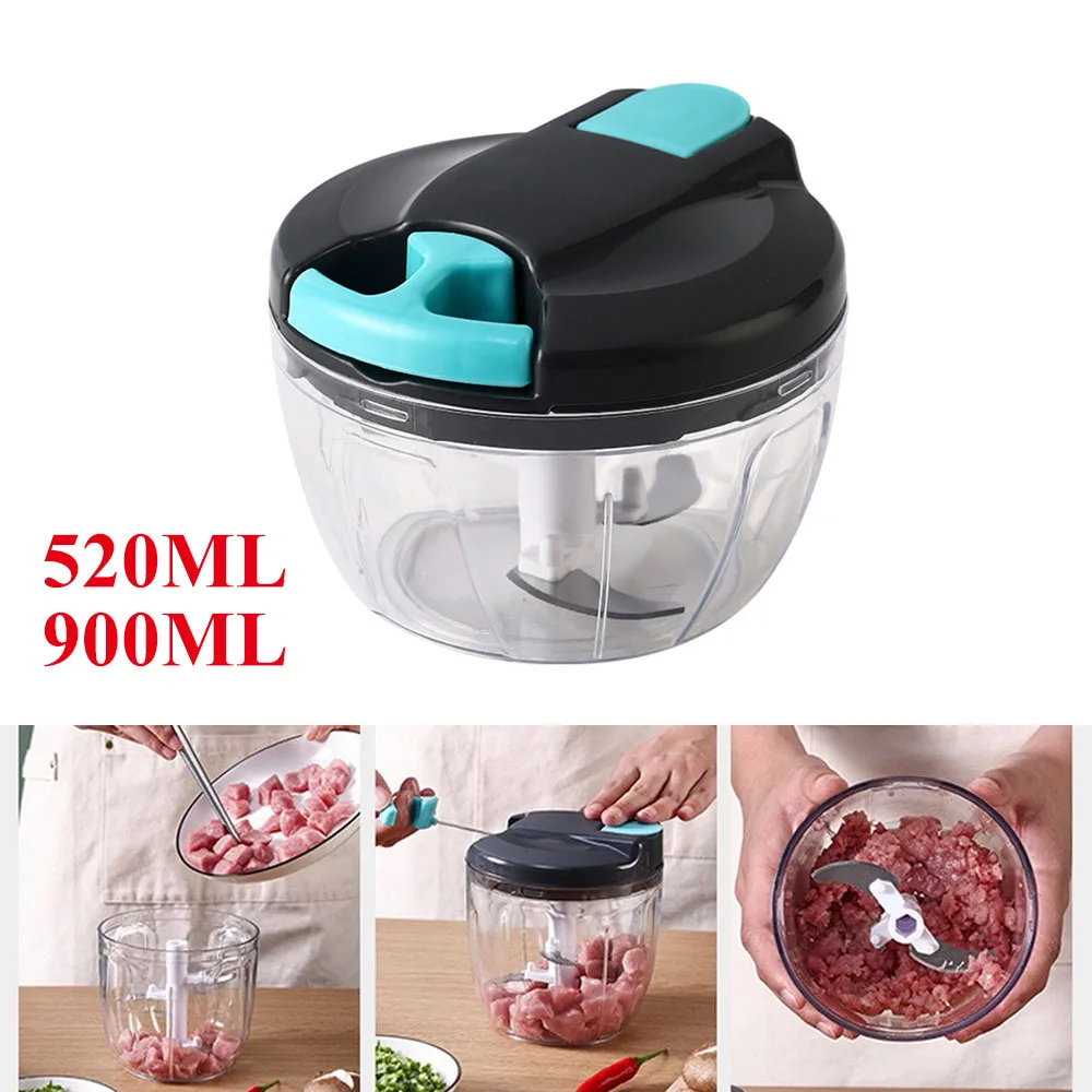 

Hand Pulling Meat Grinder Multi Vegetable Chopper Home Garlic Masher Easy to Use Mincer Seasonings Nuts Ice Cutter Kitchen Tools
