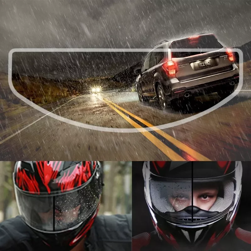 

Universal Rainproof Motorcycle Helmet Lens Film Anti-Fog Protective Clear Shield Sticker for K3 K4 AX8 LS2 HJC MT Helmet
