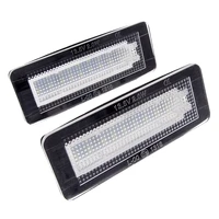 1pair car number license plate light for benz w450 w453 smart fortwo coupe convertible 450 451 auto 18smd led lamps accessories