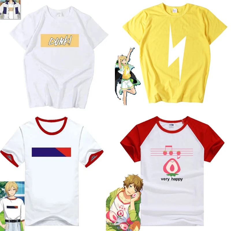 

Ensemble Stars 2 nito nazuna Sena Izumi Cosplay T-shirt Men t shirt Cotton Summer Short-sleeve Tees tops