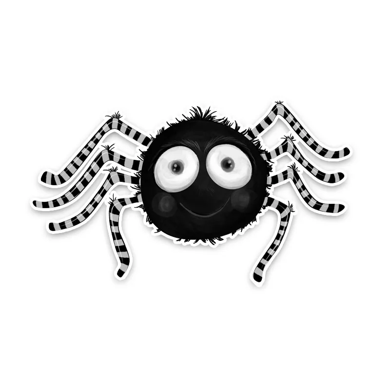 

Interesting Cartoon Lovely Spider Decor Car Stickers Cover Scratches Waterproof Personality Bumper Car Window Graphic PVC15x9cm