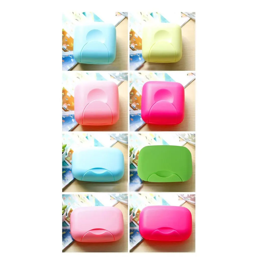 

Drop shipping Portable Mini Handy Bathroom Dish Plate Case Home Shower Outdoor Travel Hiking Holder Container Sealing Soap Box