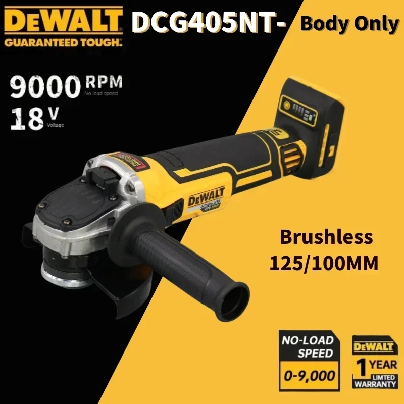 Dewalt Dcg405nt Бесщеточная Аккумуляторная Угловая Шлифовальная Машина 9000 Об/мин 125 Мм
