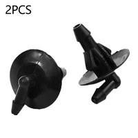 2pcs universal plastic windshield washer hose connector black nozzle sprayer for dodge sprinter 2500 3500 5125061aa durable