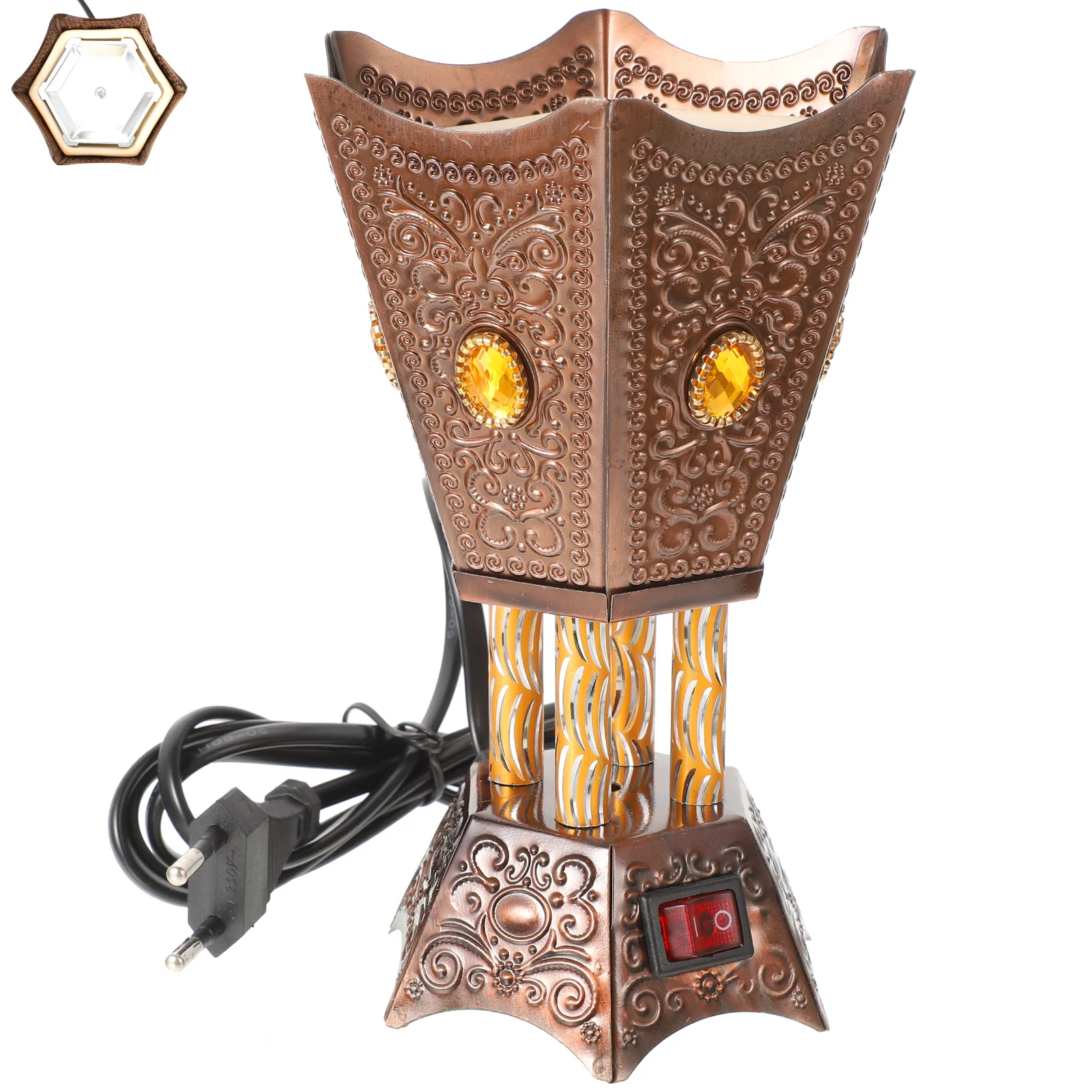 

Portable Burner Table Burner Ornament Arabic Decor Home Decor Vintage Decor Aroma Burner Dining Table Plug-in Burner