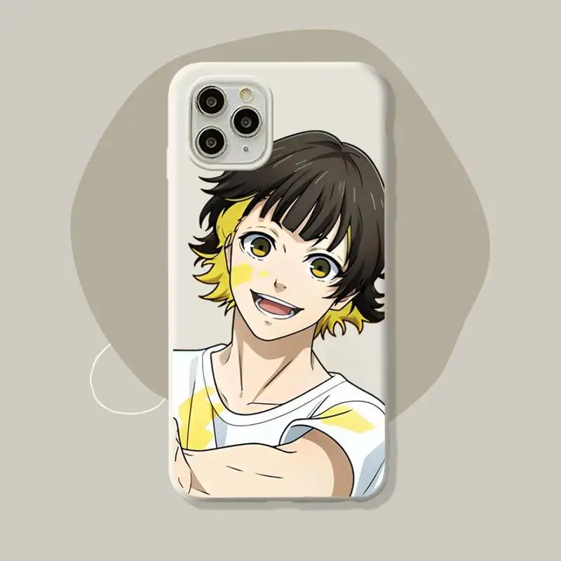 

Blue Lock anime Phone Case for iPhone 14 11 12 13 Mini Pro Xs Max 8 7 6 6S Plus X XR Solid Candy Color Case