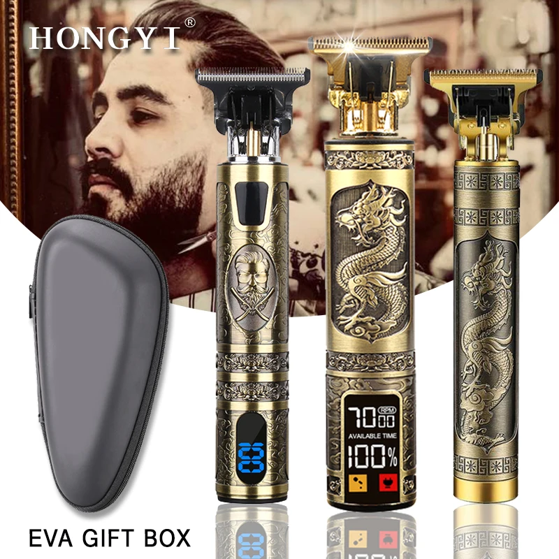 HONGYI Personal Care Electric Hair Trimmers Men Hair Clipper Usb Rechargeable Shaver Beard Trimmer Built-in 1200mah Battery
