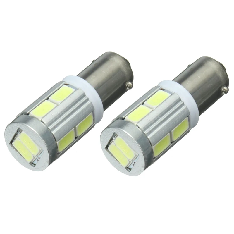 

2X Universal BA9S H6W 10SMD LED Sidelight Bulbs Canbus Error Free 6000K White