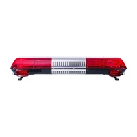 12v24v red led warning light built in speaker car light bar