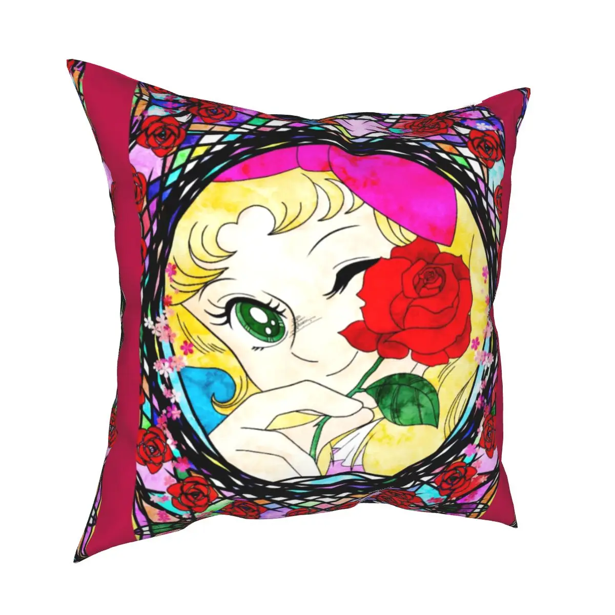 

Чехлы для подушек с изображением конфет манги, аниме Candice Girl, японские Мультяшные наволочки, декоративные наволочки для дома, 45x45 см
