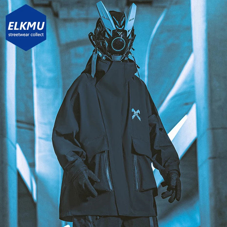 

Куртка-карго с капюшоном, на молнии, в стиле хип-хоп