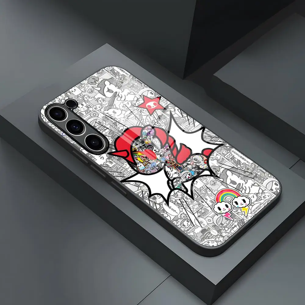 Японский чехол для телефона Tokidokis S24 Ultra Samsung S23 S22 S20 Fe S21 Plus Galaxy A54 A34 A24 A53 M54 Note 20