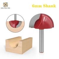 1pc 6mm shank router bit ball nose round milling cutter for wood cnc radius core box solid carbide tools lt123