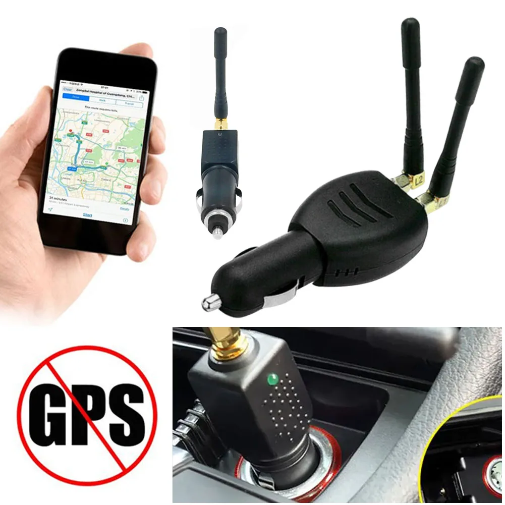 

Dual-Antenna Car GPS Signal Jammer 6-35V Inteference Shield Signal Blocker Anti-Tracking Device Prevent Location Car Accessories