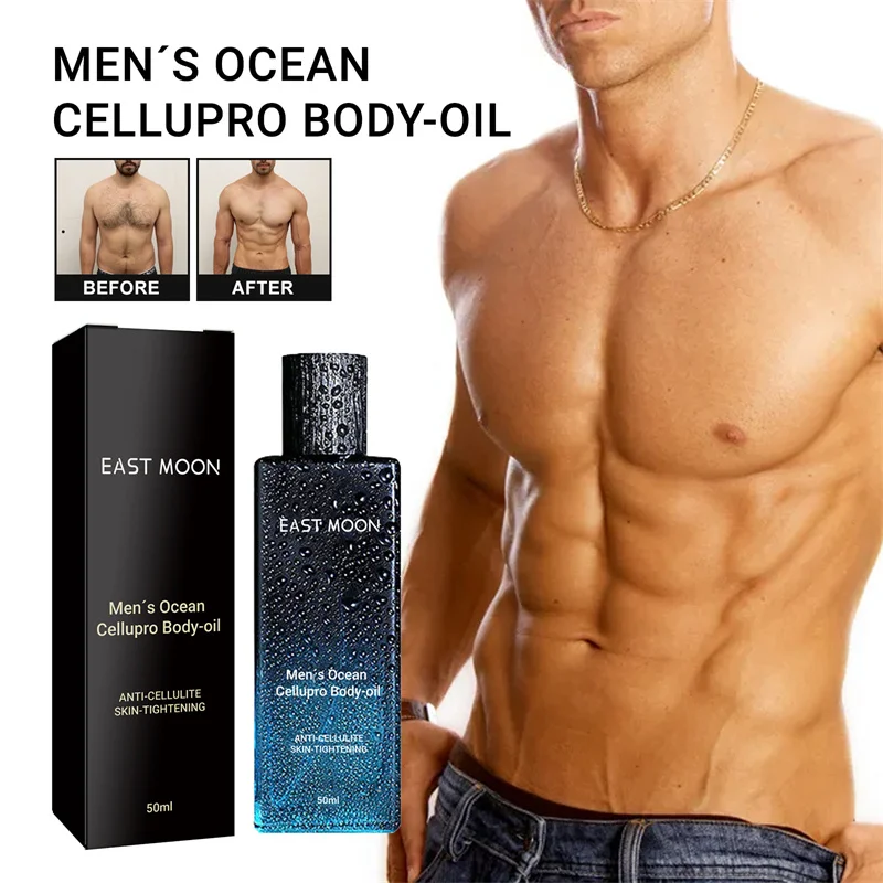 

50ml Mens Ocean Cellupro Firming Body-Oil Organic Cellulite Anti Oil Collagen Massage Chest Men's Shaping Abdominal Muscle Oil