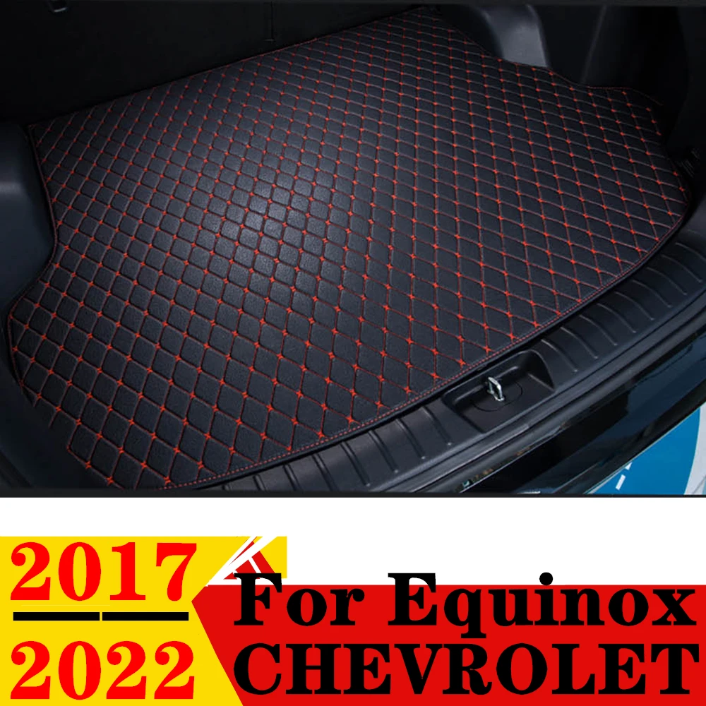 

Коврик для багажника автомобиля для Chevrolet Equinox 2017-22, для любой погоды, XPE, плоский, боковой, задний, грузовой, коврик, подкладка, задние части багажника, коврик для багажа