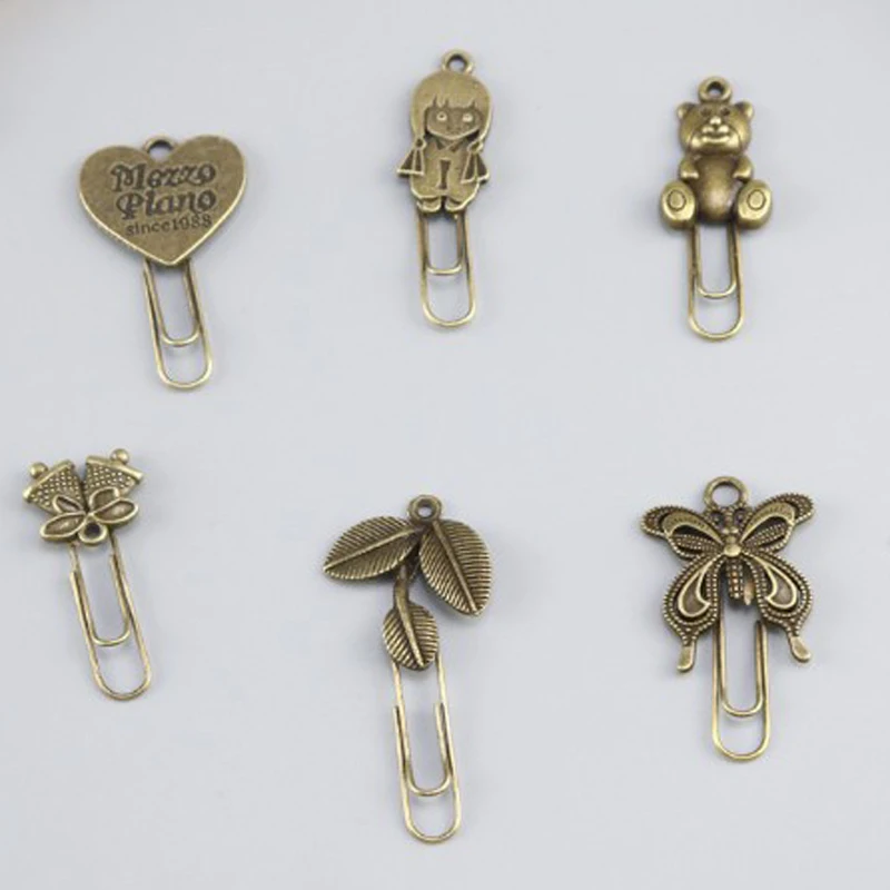 10 шт. металлические закладки для книг и