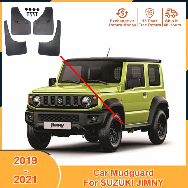 

2019-2021 Car Mudflaps for Suzuki Jimny 2019 2020 2021 Mudguard Accesspries Auto Mud Flaps Protector Splash Guards Fender