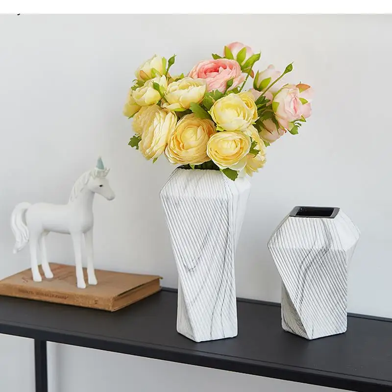 

Modern Ceramic Small Vase Decoration Creative Dried Flower Flower Arrangement Accessories Countertop Vase Nordic Decoration Home