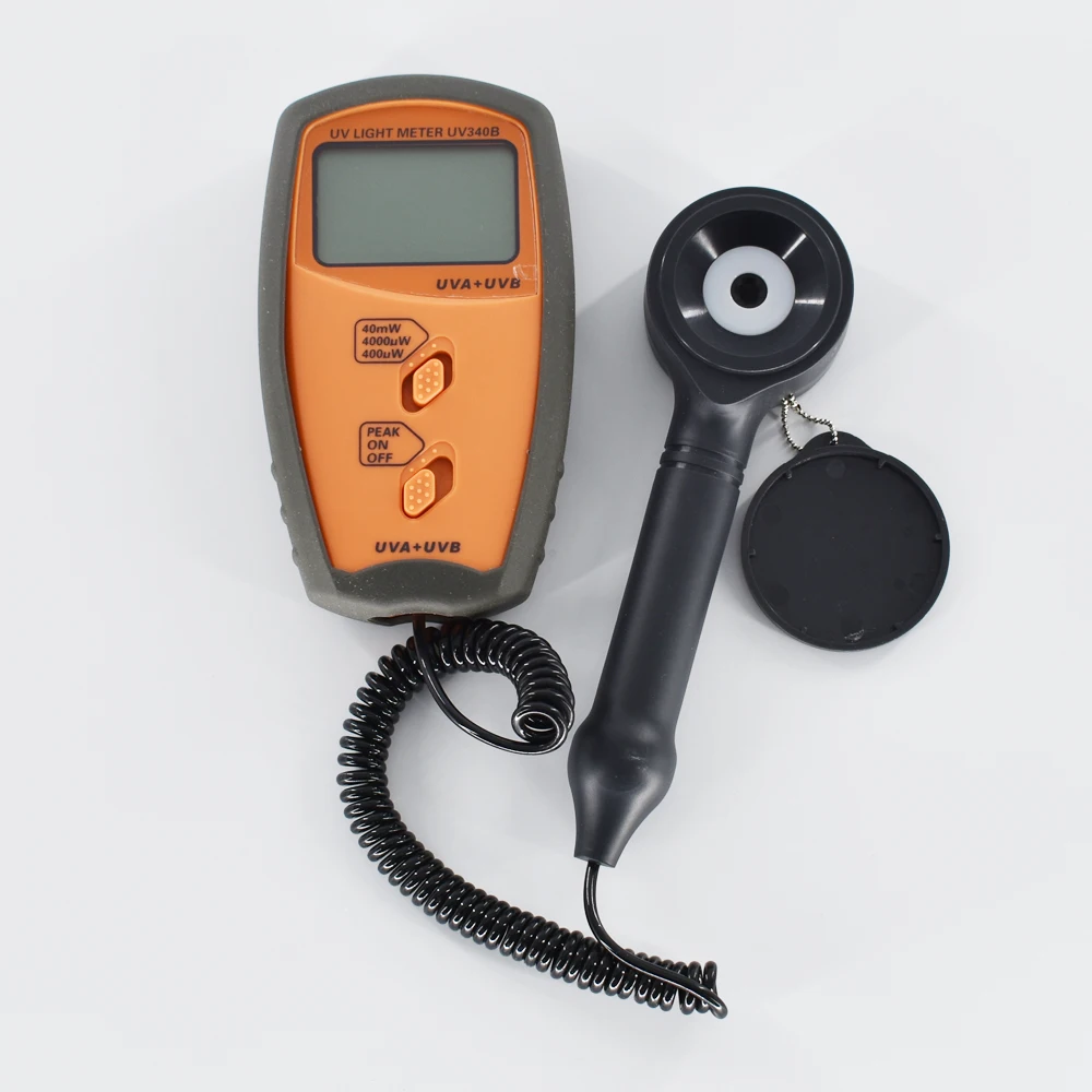 

UV340B UV Light Meter Measurable UVA and UVB 0-40mW/cm2 Peak hold