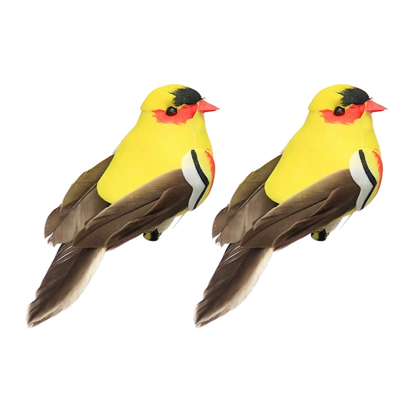 Искусственное искусственное украшение перо для птиц маленькая птица уличное