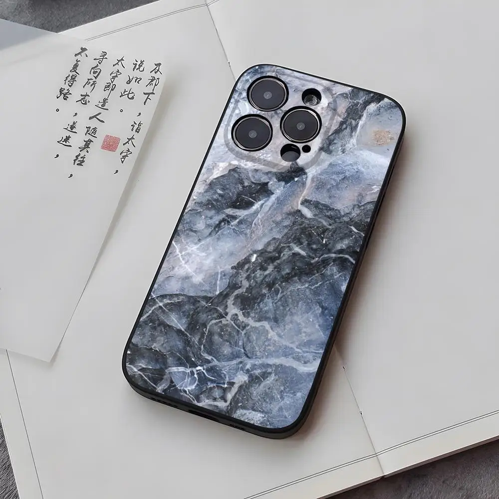 Модный чехол для телефона Marble Art iPhone 16 Pro Max 15 11 13 14 Xs Mini Xr X 7 Plus Shell Coque