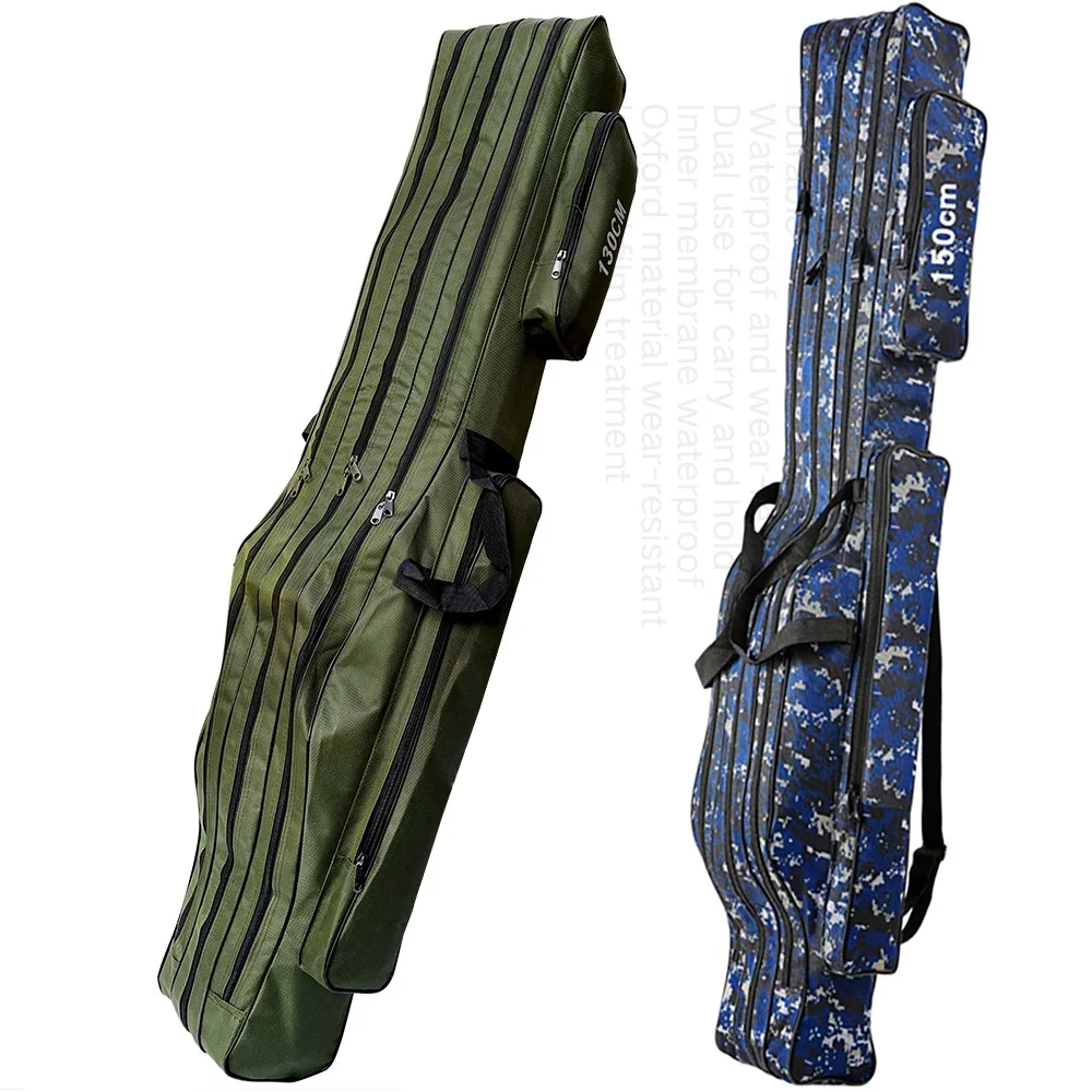 

Сумка для удочки, Складная Многофункциональная защитная сумка из ткани Оксфорд для хранения 1/2/3 слоя 110/120/130/150 см, искусственная удочка