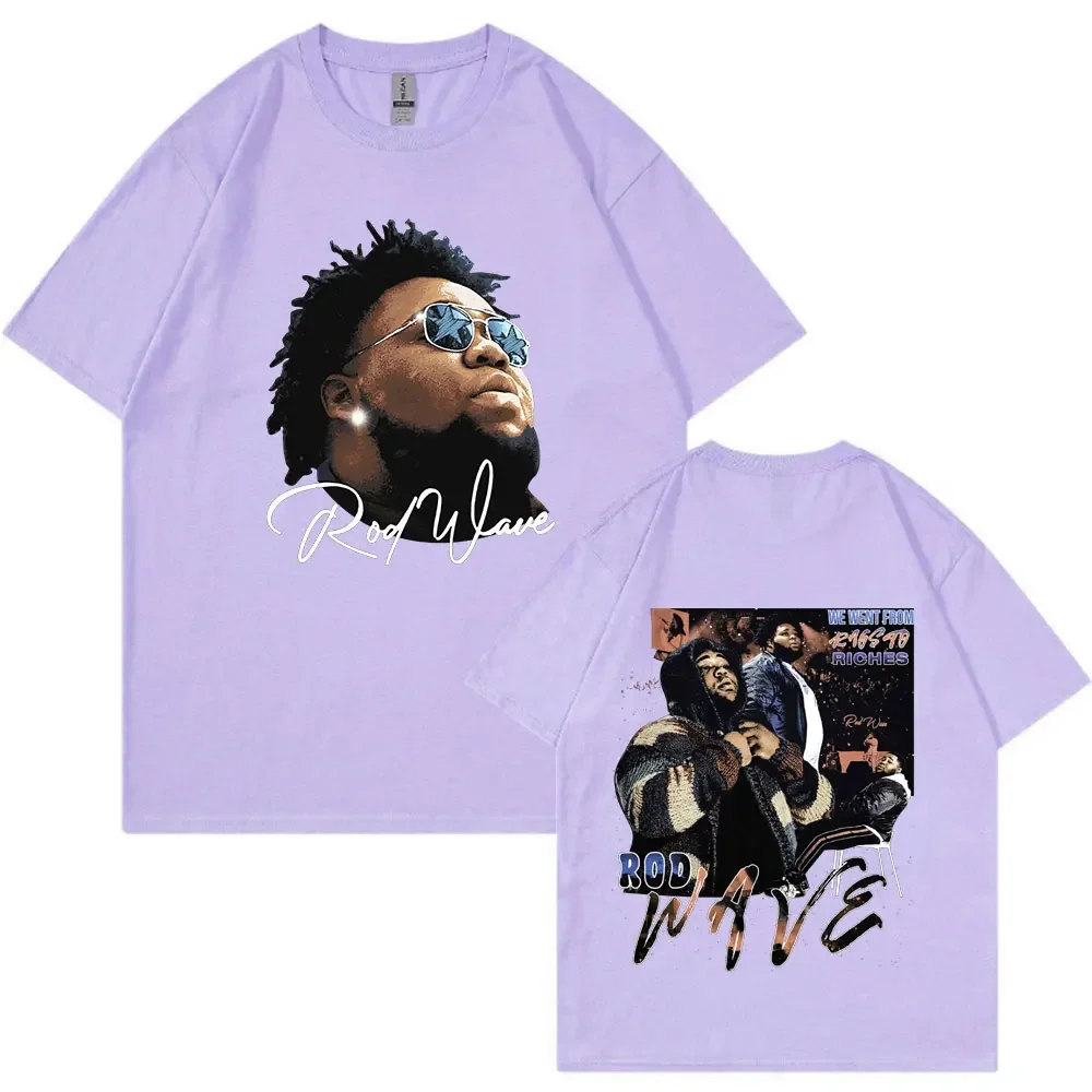 Футболка Мужская/женская с принтом рэпера и волны 100% хлопок