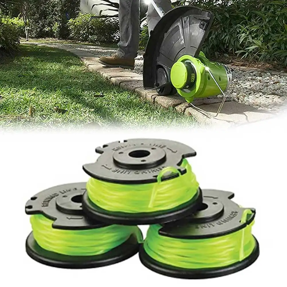 

3 Pack Replacement Spool Line For Ryobi RAC143 36V Grass Trimmer Spool For Cordless Grass Trimmer Blade Lawn Mower