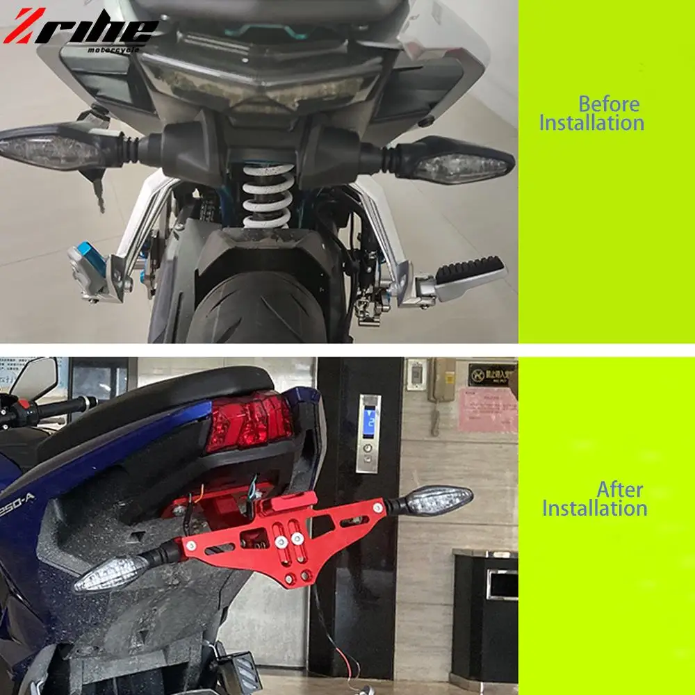 Задний номерной знак мотоцикла задняя рамка держатель кронштейна со