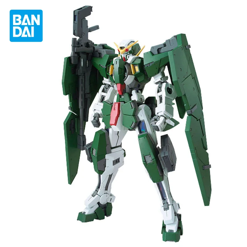 

Bandai Original Gundam Model Kit Anime Figure Dynames Gundam GN-002 MG Action Figures Collectible Ornaments Toys Gifts for Kids