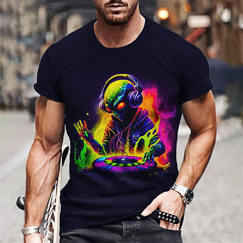 

Funny Animal T Shirt Men Summer Tees 3D Rabbit Monkey Printed Short Sleeve Harajuku Fashion Tee Shirts Womens Clothing y2k Tops