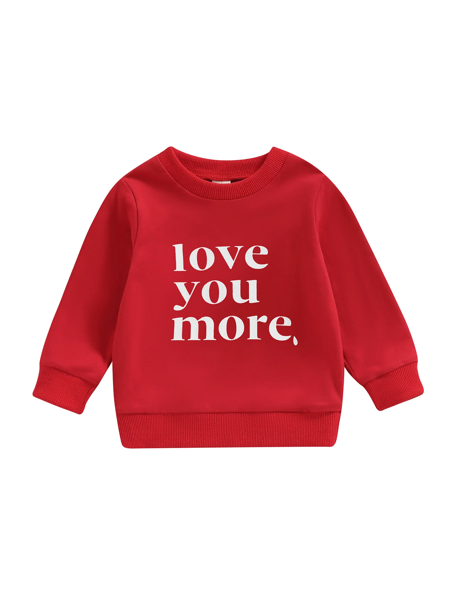 

Рождественская рубашка для маленьких девочек и мальчиков, свитшот с длинным рукавом и круглым вырезом и надписью, пуловер, топы, осенняя оде...