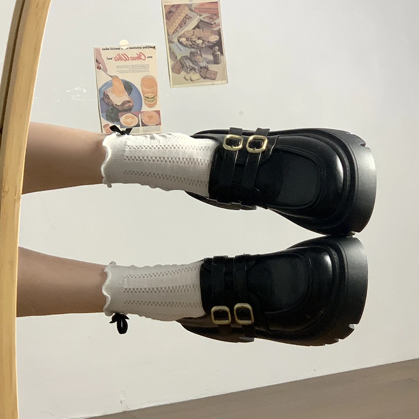 Туфли-оксфорды женские в британском стиле универсальные лоферы с мехом