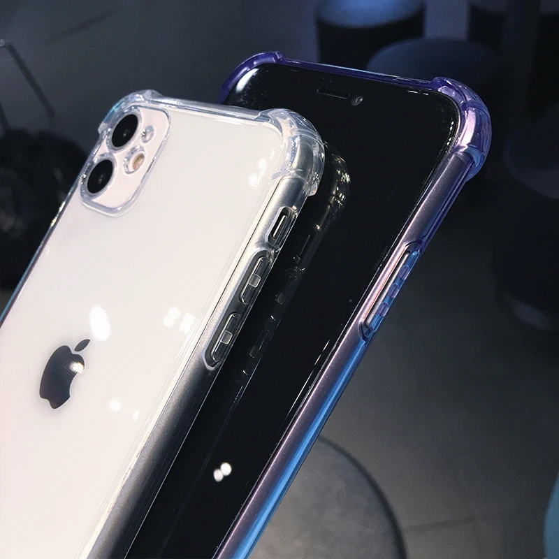 Soft TPU Phone Cases for iPhone 14 13 12 Mini 11 ProMax SE2020 XS XR 6 7 8Plus Transparent Shockproof Precision Holes Back Cover