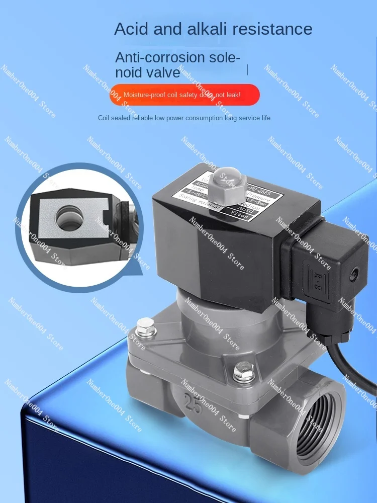 Антикоррозийный Соленоидный клапан устойчивый к кислотам и щелочам для очистки