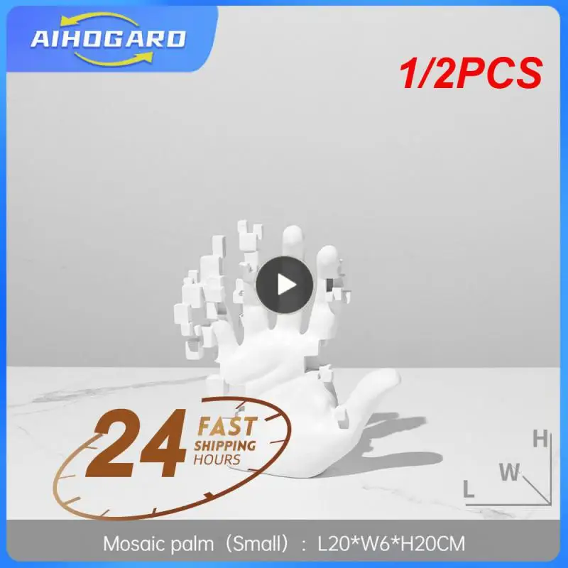 

1/2PCS Modern Artist Living Room Decor Hand Statue Ornament Simple Room Sculpture Desk Accessories easter Decoration Crafts