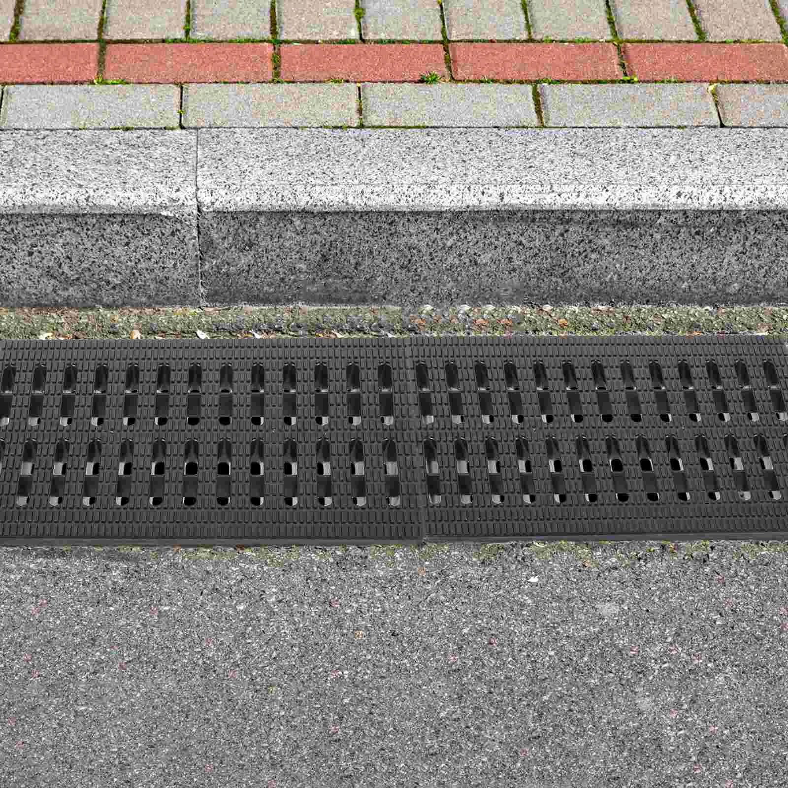 

Trench Cover Garage Floor Drain Outdoor Grate Plastic Drainage Grates Driveway Accessory Channel