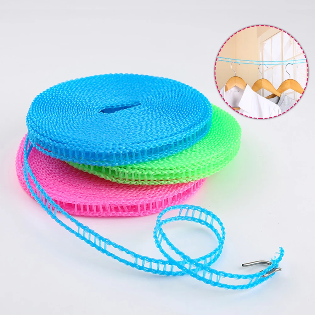 

Portable Anti-skid Windproof Clothesline Non-slip Fence-type Clothesline Drying Quilt Rope Outdoor Travel Student Dormitory Hot