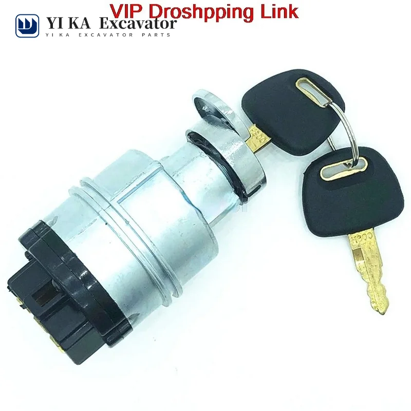 

For Hitachi start ignition switch EX ZAX60/70/120/200-3-5-6/210 excavator electric door lock high quality excavator accessories