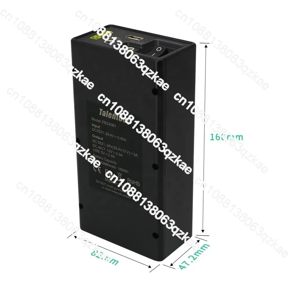 Портативный аккумуляторный блок питания 6200 мАч 24 В CPAP Портативная батарея