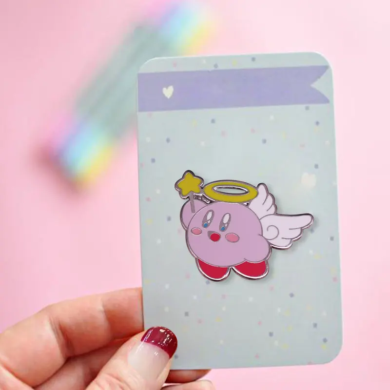 

Cute Brooch Angel Kriby Enamel Pin Badge Fashion Jewelry