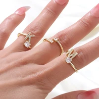vintage openwork cross fashion for women gold color ring female bohemian wedding party gifts chain stainless steel jewelry