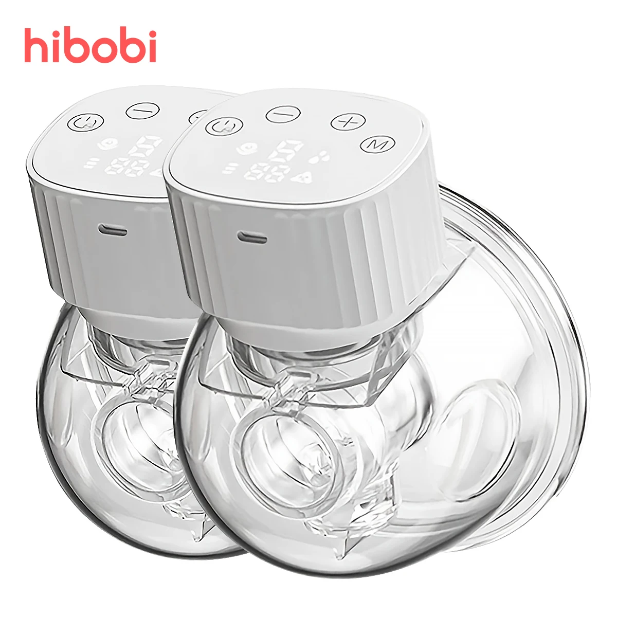Электрический молокоотсос hibobi со светодиодный ным дисплеем портативный без