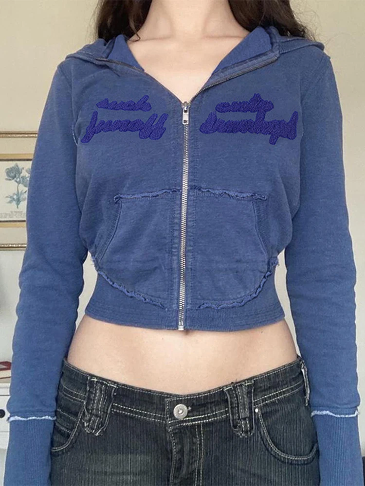 

Женский трикотажный свитшот на молнии, с карманами