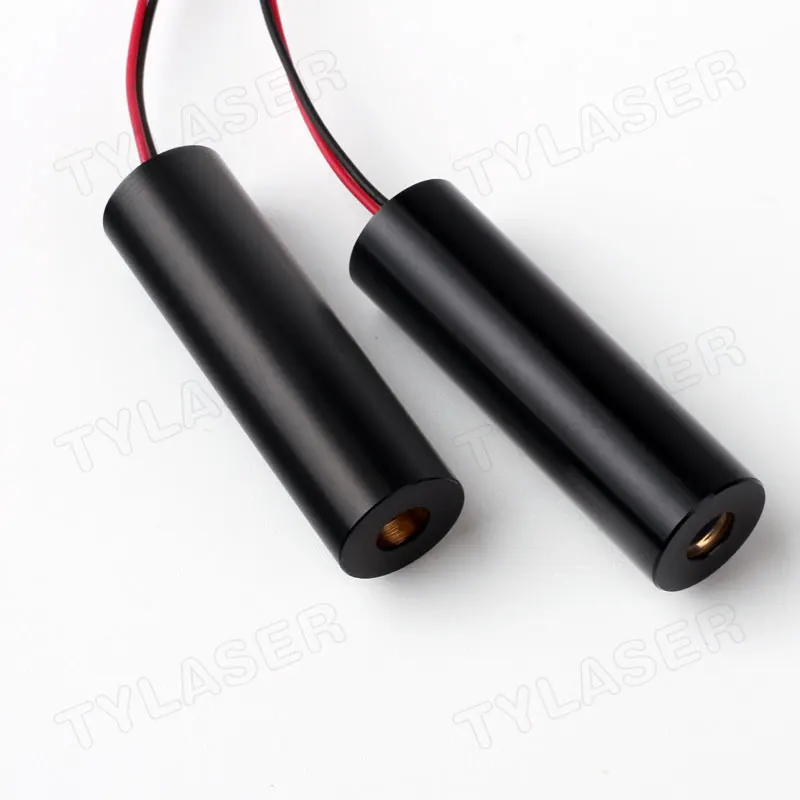 D12x40 мм 520 нм 1 мВт 5 МВт 10 30 50 80 135 Зеленый лазерный точечный диодный модуль 2 8-7 В вход